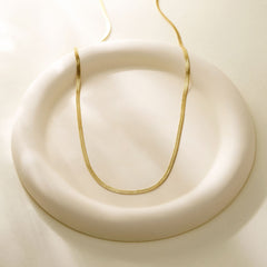 Flat Snake Chain Necklace