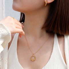 Crown of Thorns Lily Pendant Necklace