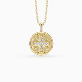 Byzantine Cross Medallion Necklace