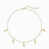 Palm Leaf Station Necklace