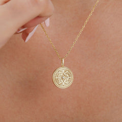 Butterfly Becoming Medallion Necklace