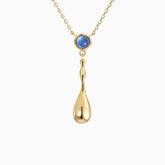 Seren Flow Gemstone Droplet Necklace