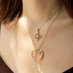 Sacred Bloom Heart of Love Necklace
