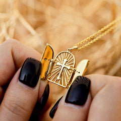 Sacred Door of Light Cross Necklace