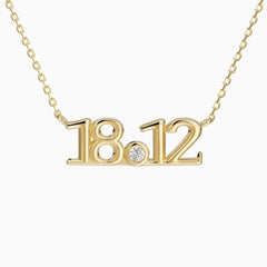 Anastasia Personalized Number Necklace