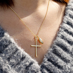 Daily Bread Cross Necklace