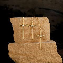 Verity Sword Cross Pendant Necklace