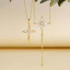 Byzantine Cross Y Necklace