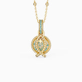 Gradient Jesus Fish Necklace