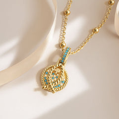 Gradient Jesus Fish Necklace