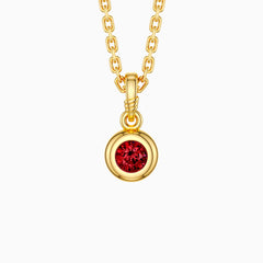 Bubble Knot January Birthstone Charm Pendant