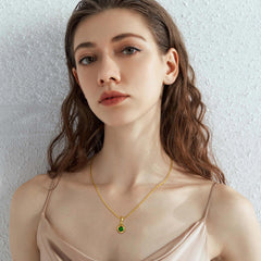 Bubble Knot May Birthstone Charm Pendant