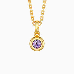 Bubble Knot June Birthstone Charm Pendant