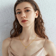 Bubble Knot June Birthstone Charm Pendant