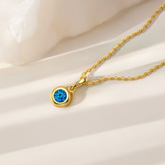 Bubble Knot December Birthstone Charm Pendant