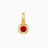 Bubble Knot January Birthstone Charm Pendant