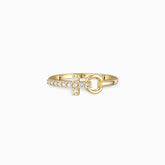 Pray Cross And Circle Ring