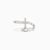 God Jesus Fish And Cross Ring