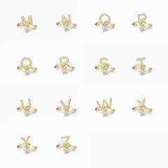 Letter Strand Knot Ring