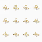 Letter Strand Knot Ring