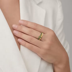 Eternal Setting Cross Two-piece Ring Set