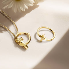 Minimalist Cross Symbol Ring