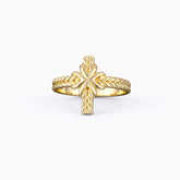 Devout Cross Stack Ring