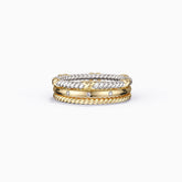 Three-Loop Stackable Knot Ring Set