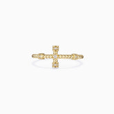 Zircon Cross Stack Ring