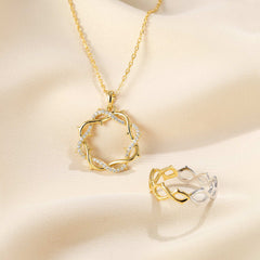 Two-Tone Thorns Statement Ring