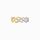Two-Tone Thorns Statement Ring