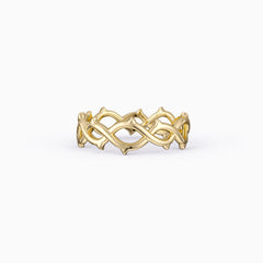 Gold Vermeil Crown of Thorns Ring