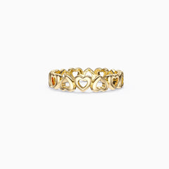 Eternity Open Heart Stackable Ring