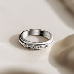 Cross Pray Bands Ring