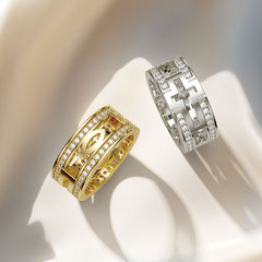 Cut Out Cross Ichthys Ring
