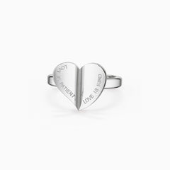 Chapters of Love Engraved Statement Ring