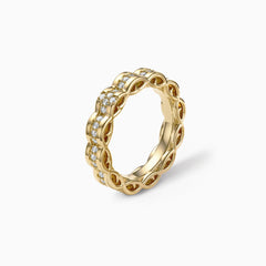 Floral Thorns Cross Statement Ring