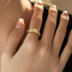 Staircase Cross Ring