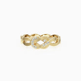 Bonding Knot Infinity Band Ring