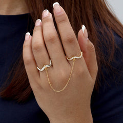 Two-Tone Highs and Lows Chain Rings