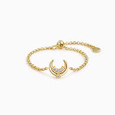 Moonlight Whispers Adjustable Chain Ring