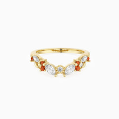 Marquise Bloom Stackable Ring