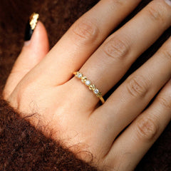 Floral Whisper Band Ring