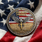 πFlash Sale 60% OFF - πΊπΈ 250th Anniversary Commemorative Badge Set β βGod Bless Americaβ