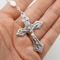 Blessed Virgin Mary: Catholic Mother-of-Pearl Rosary