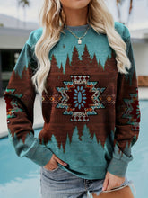 Vintage Aztec Print Crew Neck Sweatshirt - Timeless, Durable & Comfort Fit for All Seasons