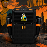 Invincible Patch EDC Performance Backpack 35L / 45L - Black Orange