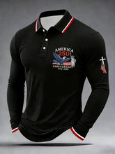 Men's Retro USA 250th Anniversary Faith Print Top