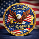 United States 250th Anniversary Commemorative Badge Set