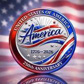 United States 250th Anniversary Commemorative Badge Set